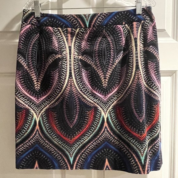 Etcetera Abstract Pencil Skirt Sz 12 Like NEW Lined Boutique Designer Preppy - Picture 1 of 2